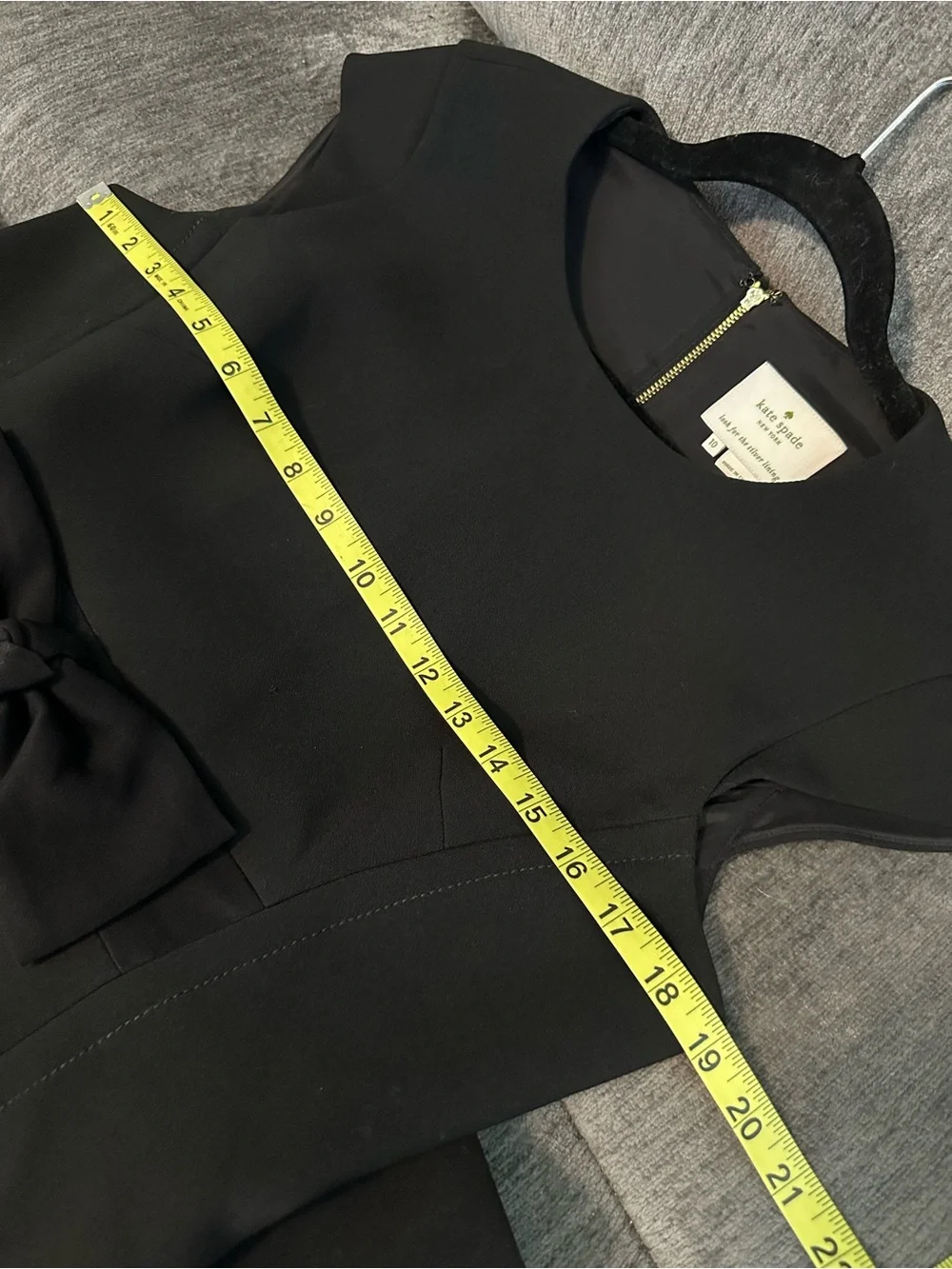 Kate Spade Bow Front Cap Sleeve Dress Size 12